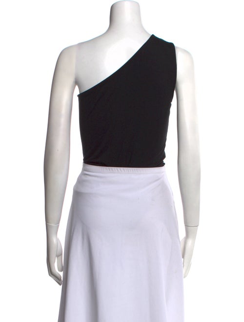 L'Agence One-Shoulder Sleeveless Crop Top