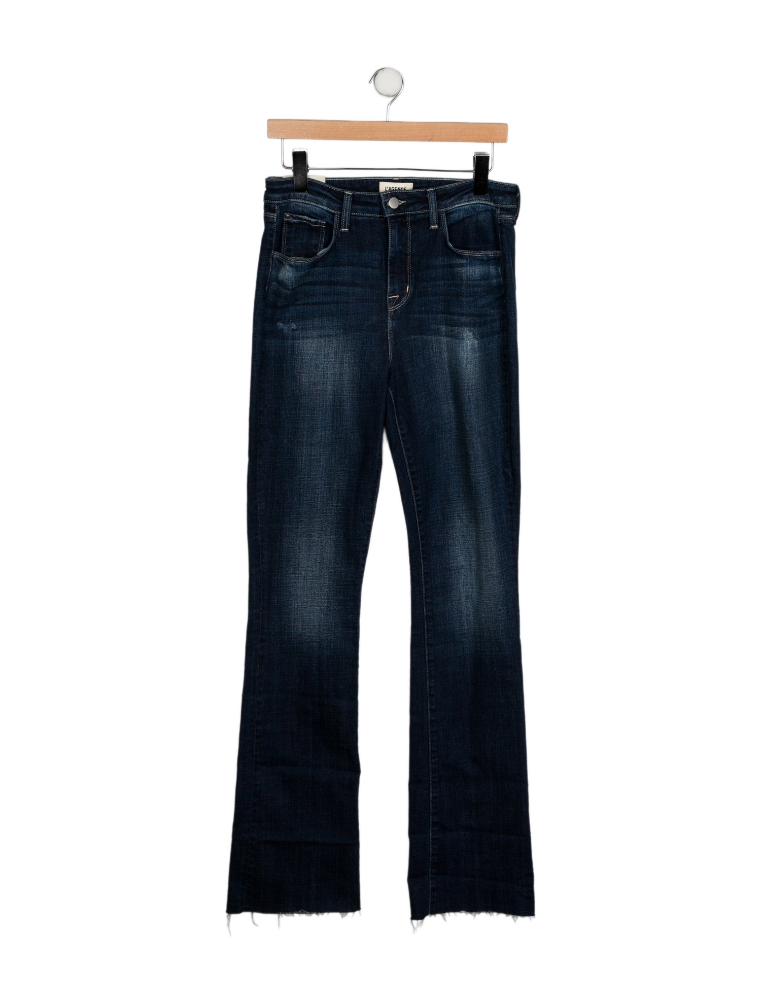 L'Agence Mid-Rise Wide Leg Jeans w/ Tags