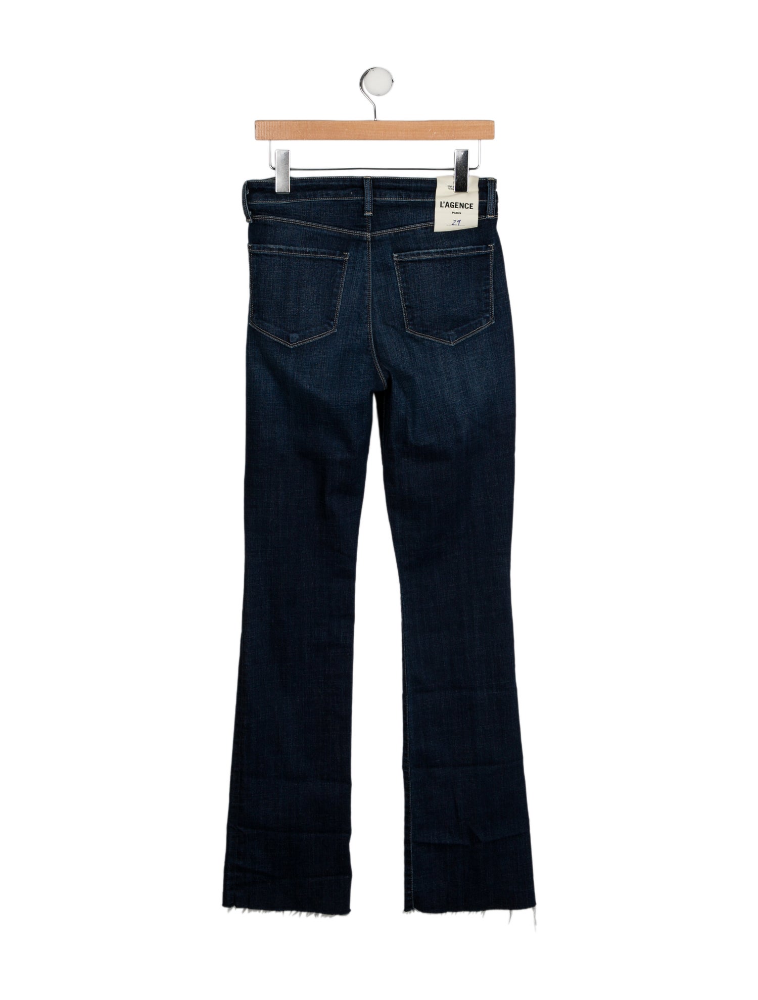 L'Agence Mid-Rise Wide Leg Jeans w/ Tags