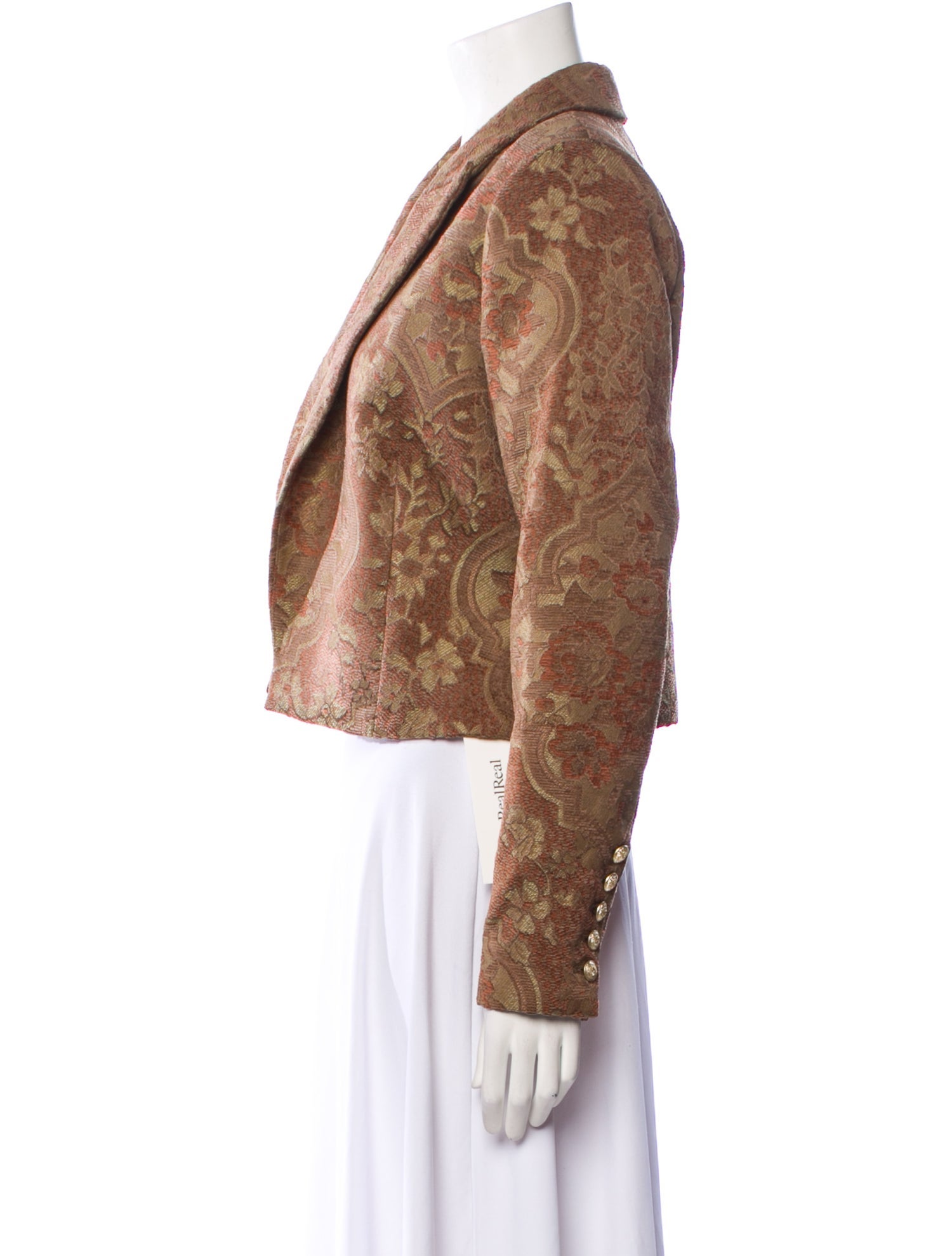 L'Agence Printed Faux Fur Jacket