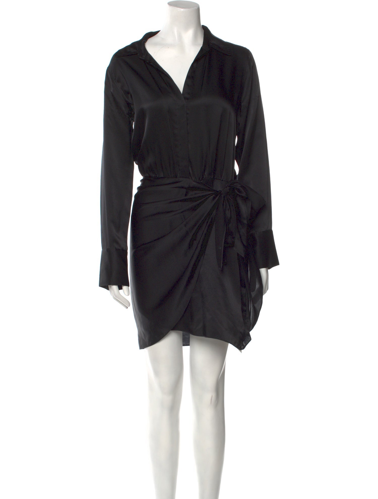 L'Agence Silk Knee-Length Dress