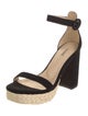 L'Agence Suede Chain-Link Accents Sandals