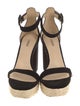 L'Agence Suede Chain-Link Accents Sandals