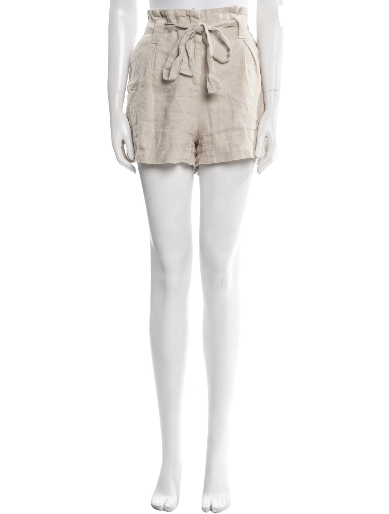 L'Agence Linen Mini Shorts