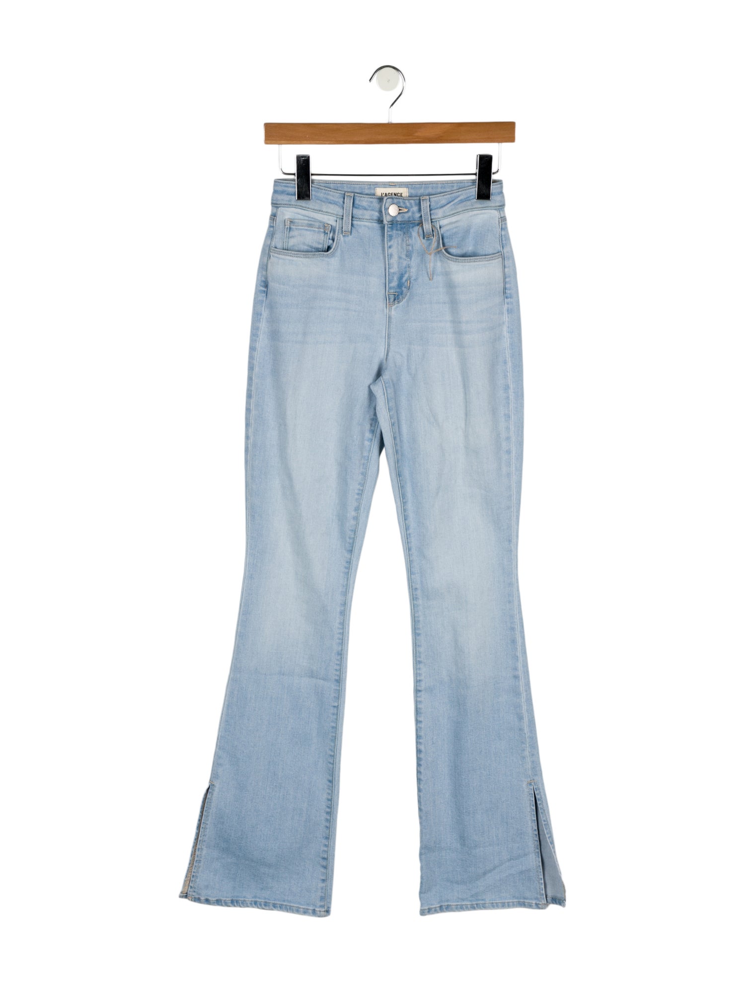 L'Agence Mid-Rise Wide Leg Jeans