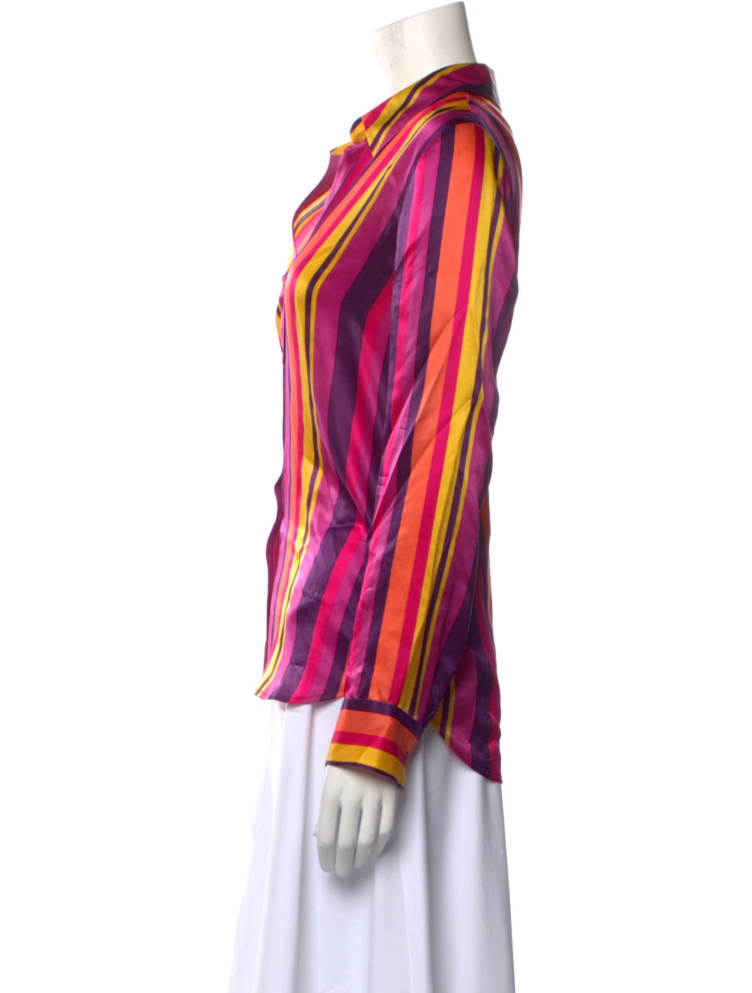 L'Agence Silk Printed Blouse