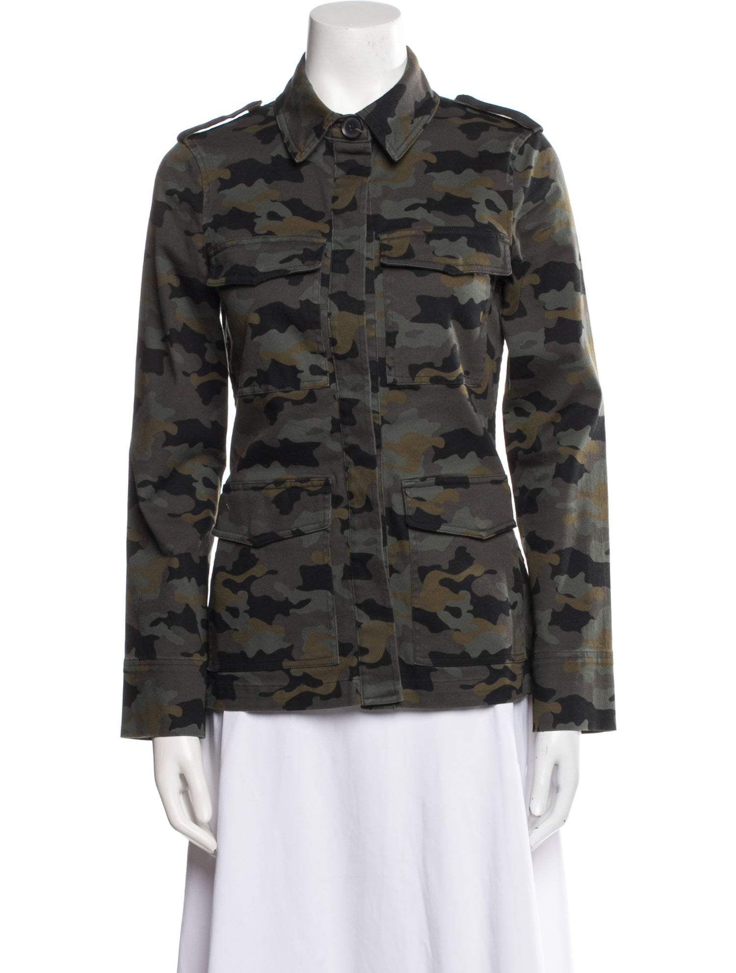 L'Agence Camouflage Print Jacket