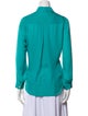 L'Agence Silk Long Sleeve Button-Up Top