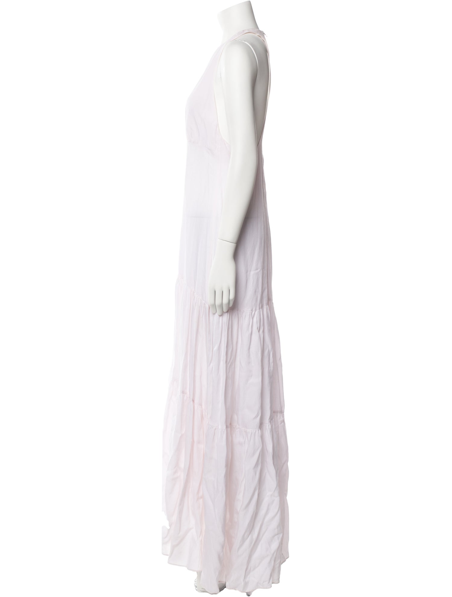 L'Agence Crew Neck Long Dress