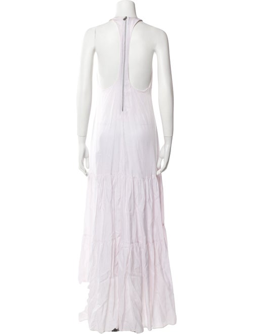 L'Agence Crew Neck Long Dress