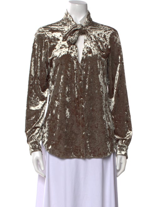 L'Agence Long Sleeve Button-Up Top