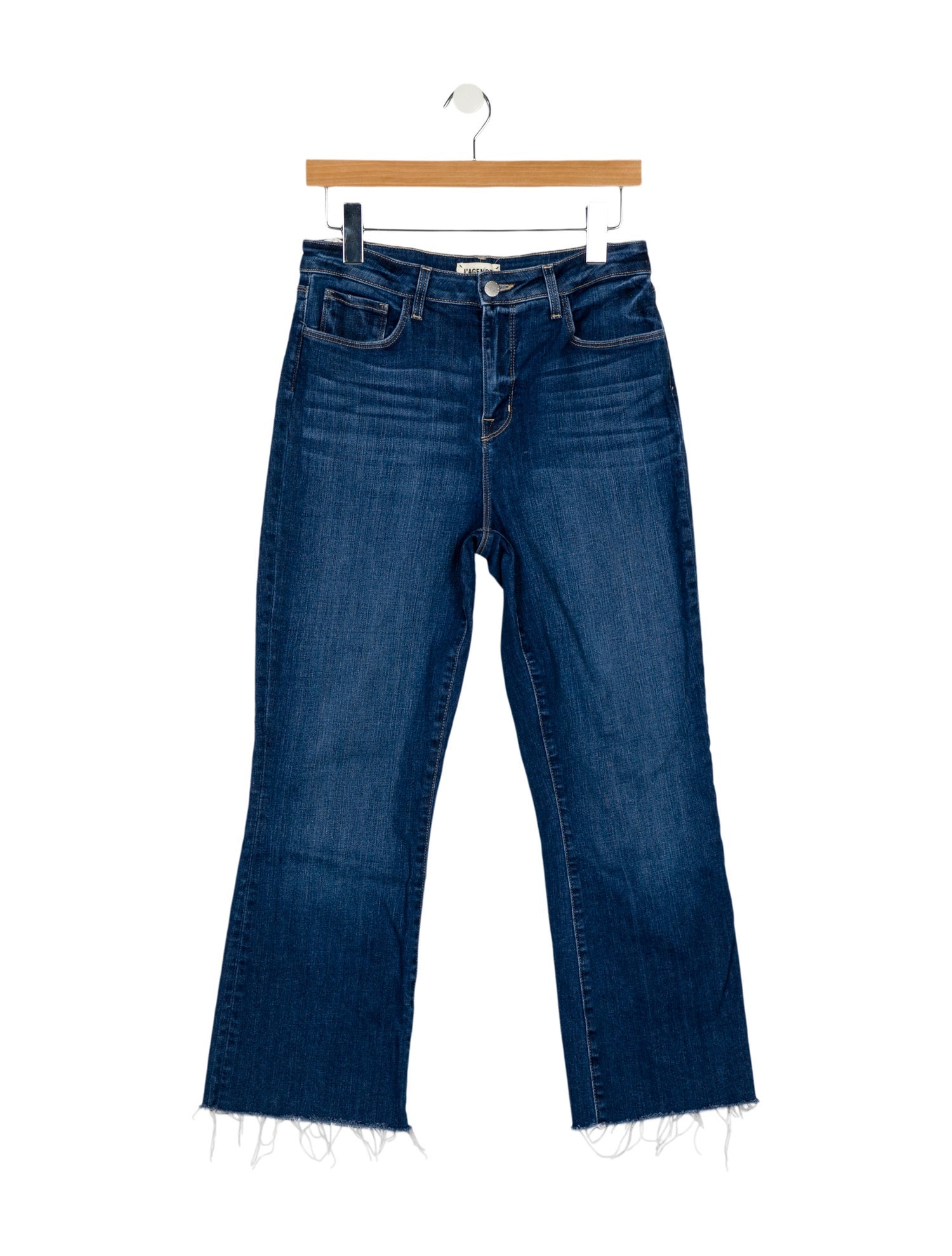 L'Agence Mid-Rise Wide Leg Jeans