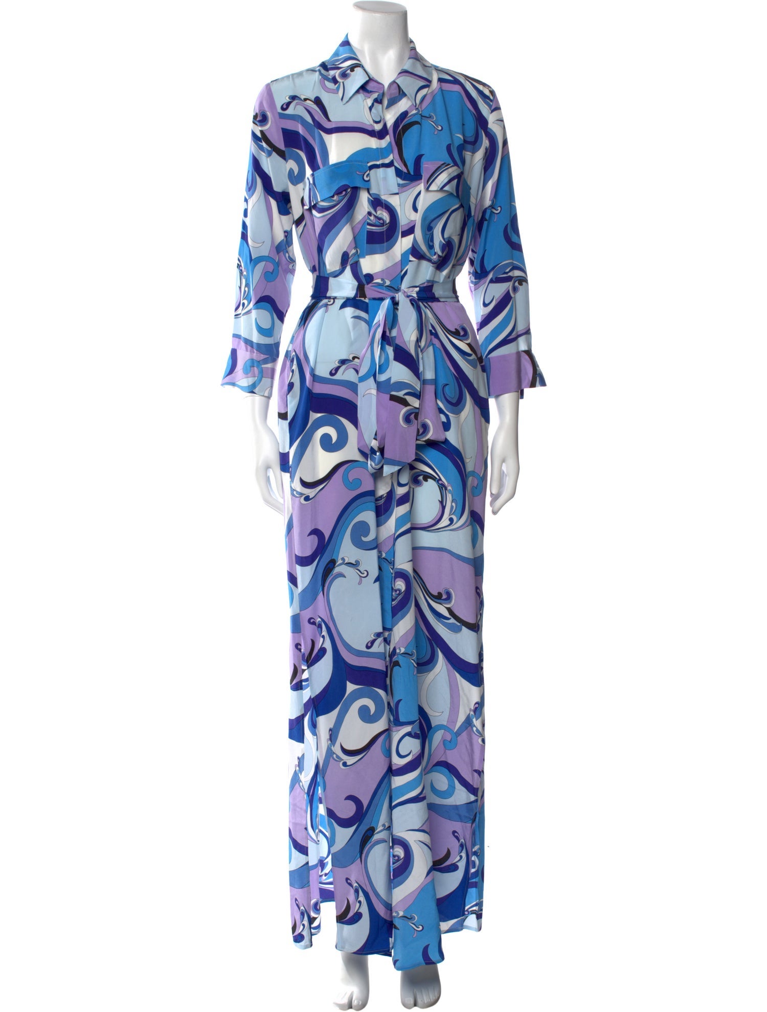 L'Agence Silk Long Dress