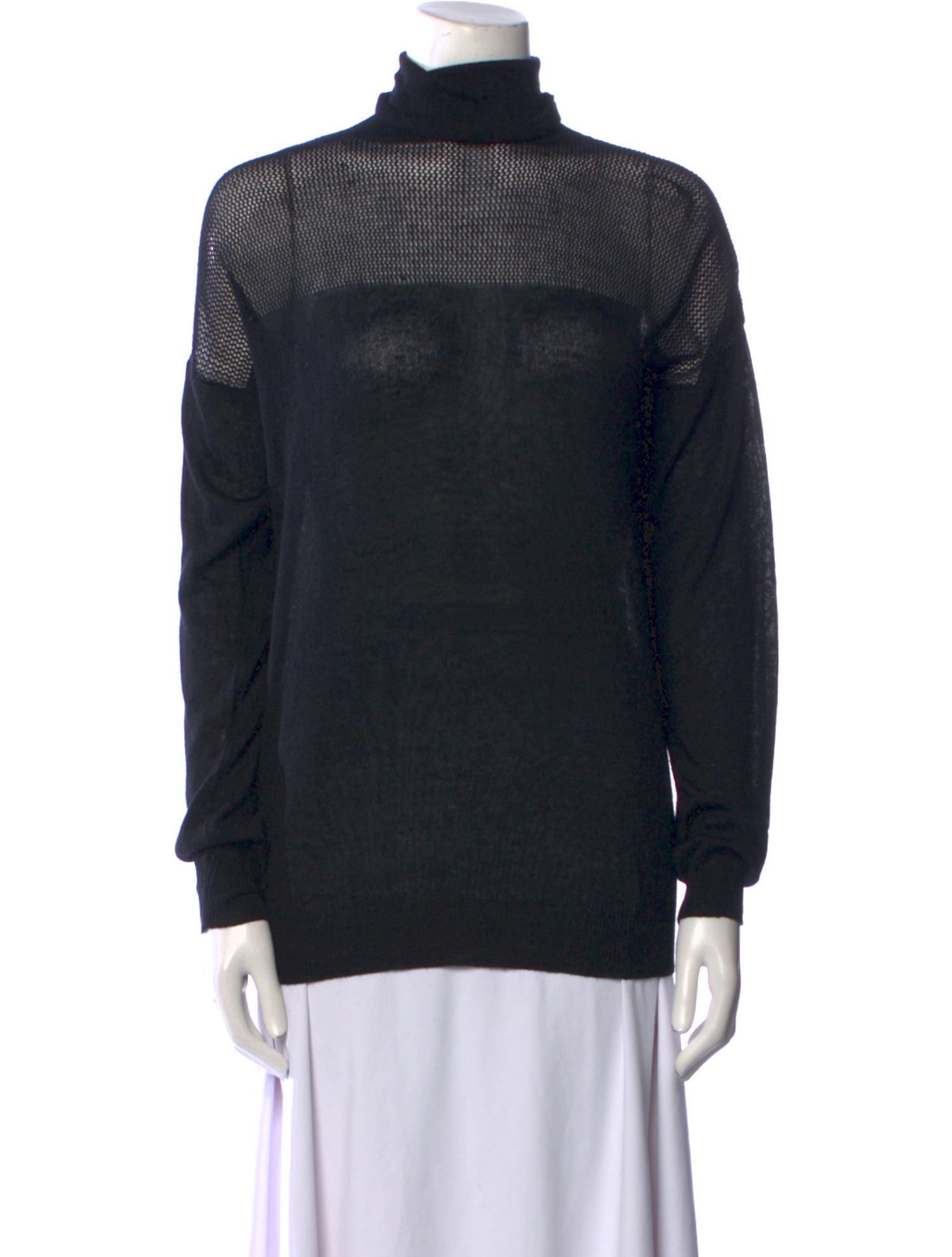 L'Agence Silk Turtleneck Sweater