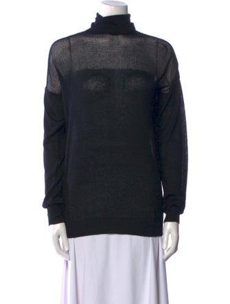 L'Agence Silk Turtleneck Sweater