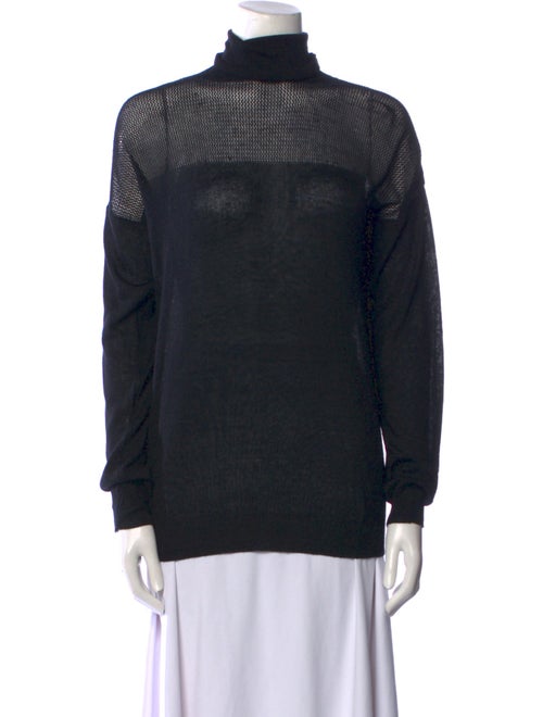 L'Agence Silk Turtleneck Sweater