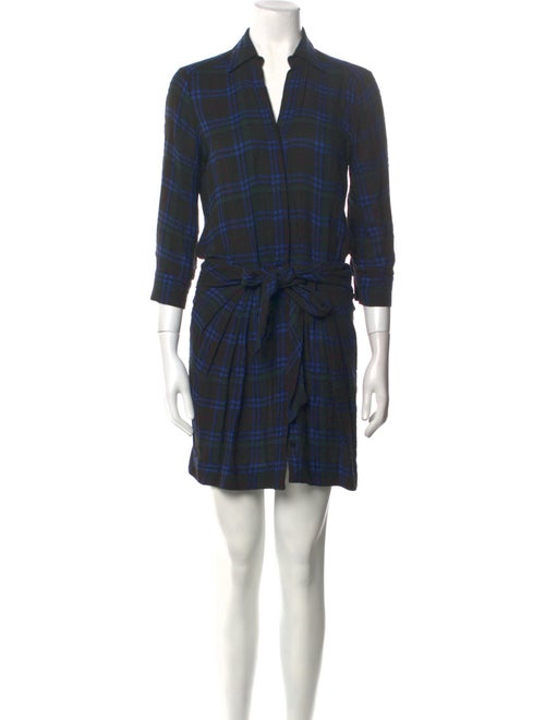 L'Agence Plaid Print Mini Dress