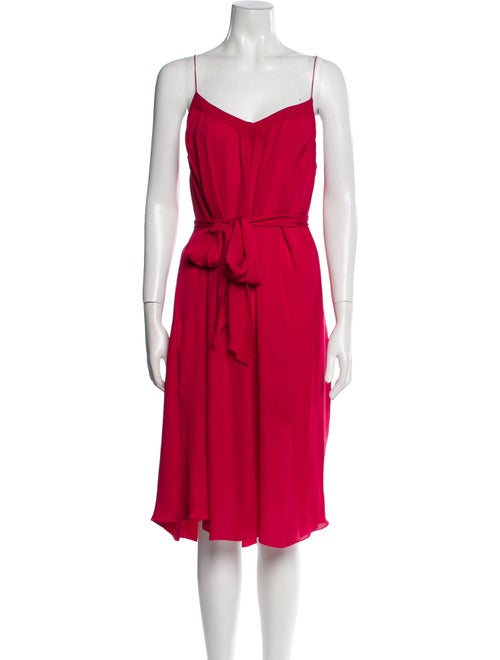L'Agence Silk Knee-Length Dress