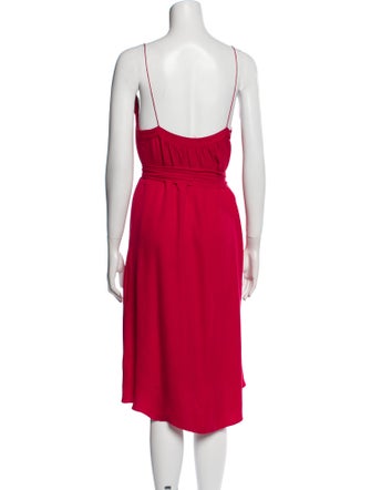 L'Agence Silk Knee-Length Dress
