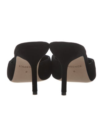 L'Agence Suede Mules