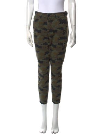 L'Agence Camouflage Print Skinny Leg Pants