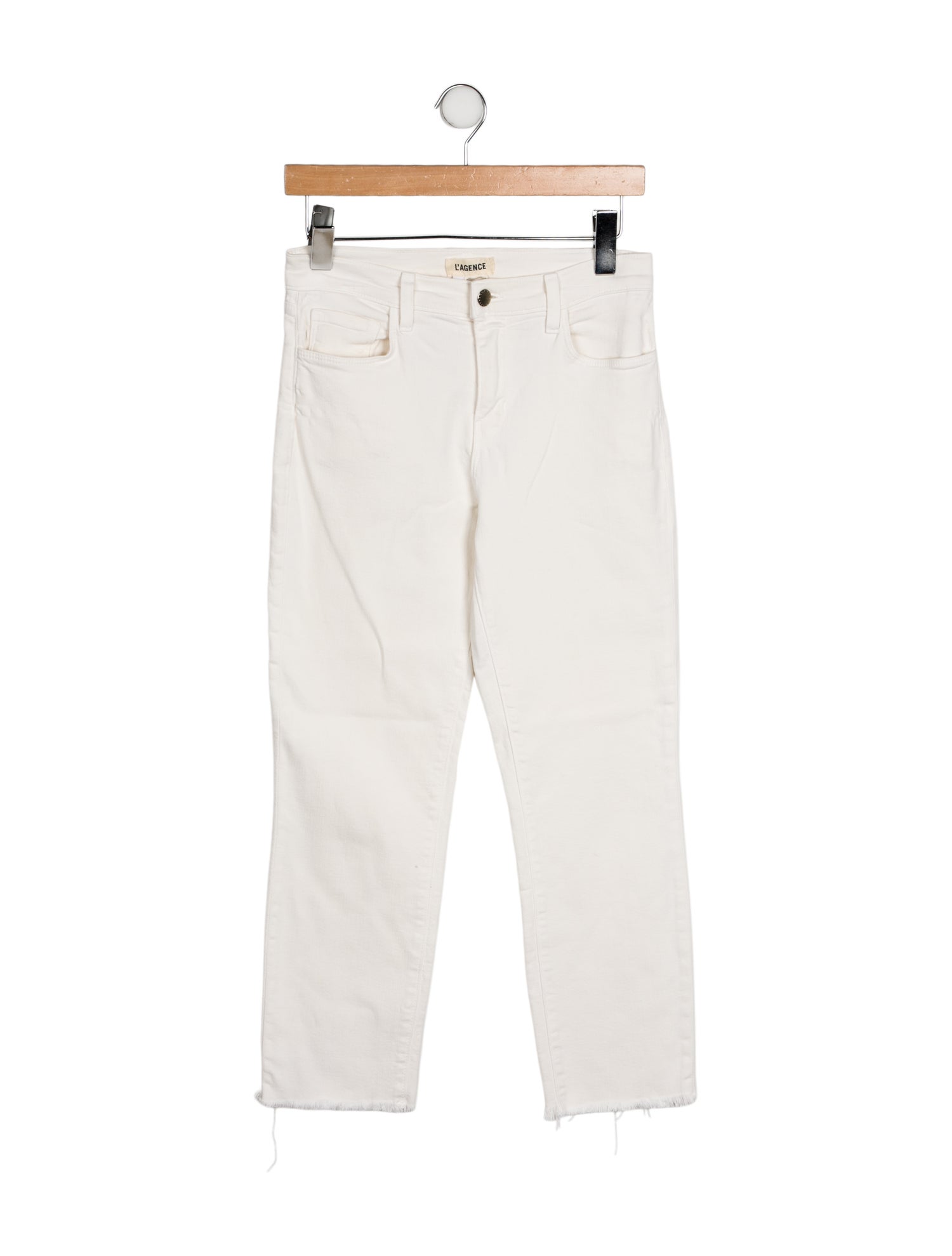 L'Agence Mid-Rise Straight Leg Jeans