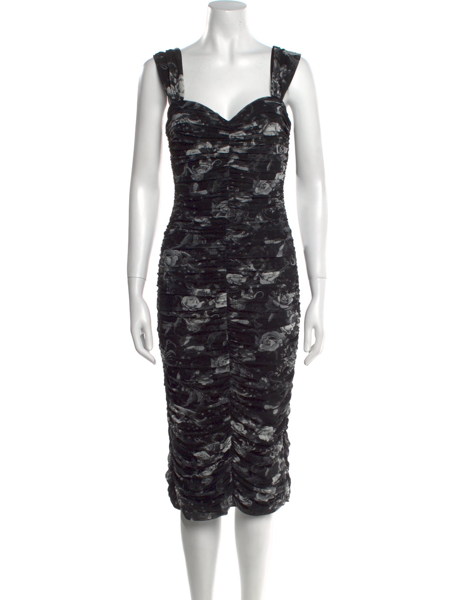 L'Agence Nylon Midi Length Dress