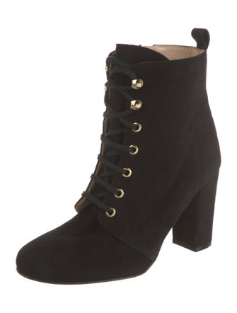 L'Agence Suede Lace-Up Boots