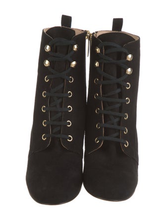 L'Agence Suede Lace-Up Boots