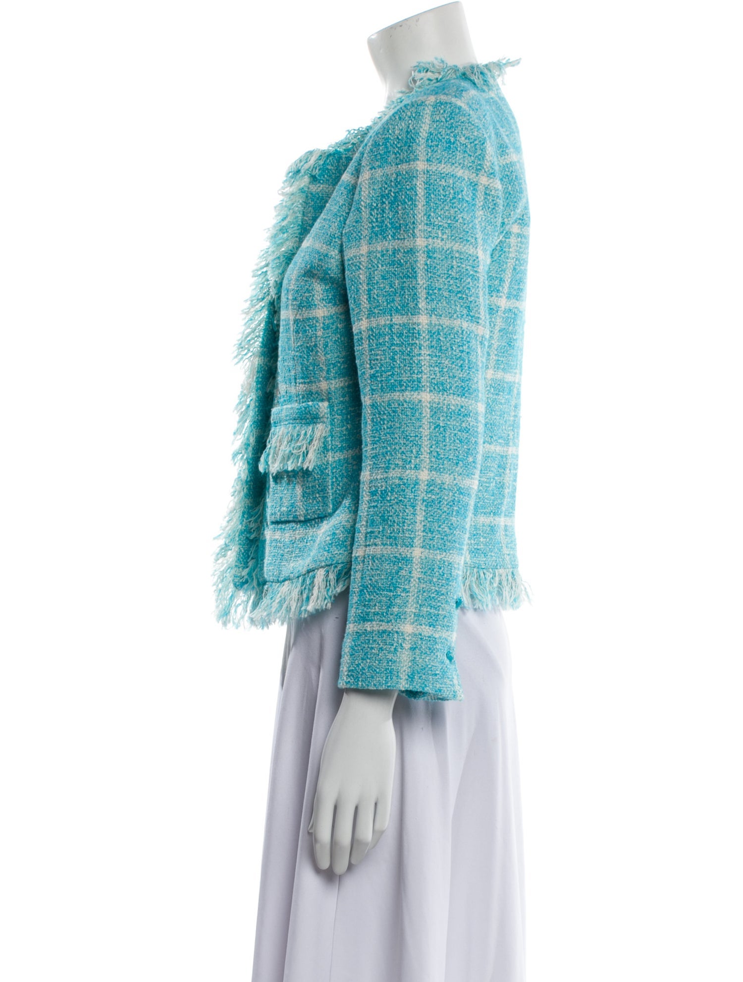 L'Agence Tweed Pattern Blazer