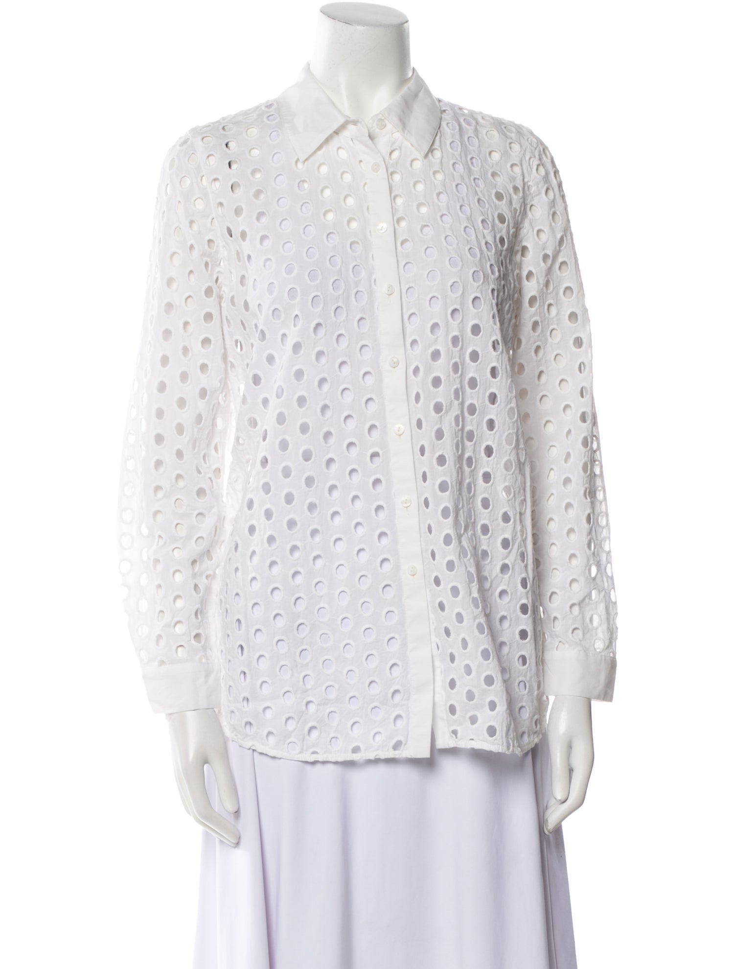 L'Agence Long Sleeve Button-Up Top