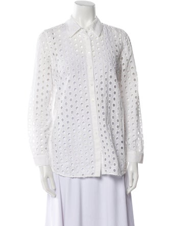 L'Agence Long Sleeve Button-Up Top