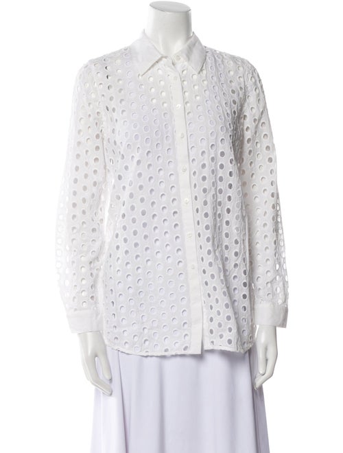 L'Agence Long Sleeve Button-Up Top
