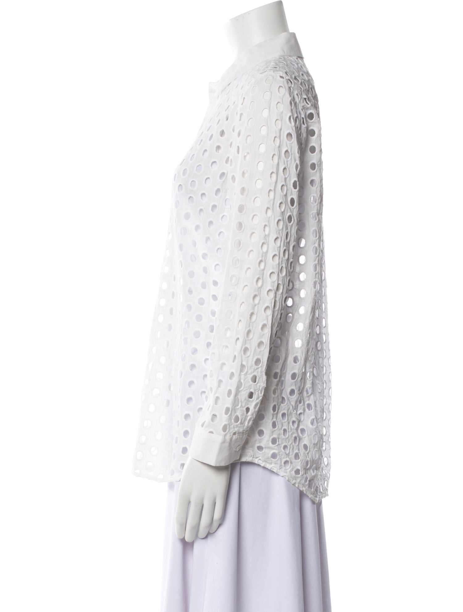 L'Agence Long Sleeve Button-Up Top