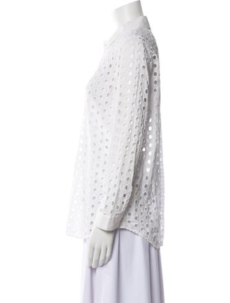 L'Agence Long Sleeve Button-Up Top