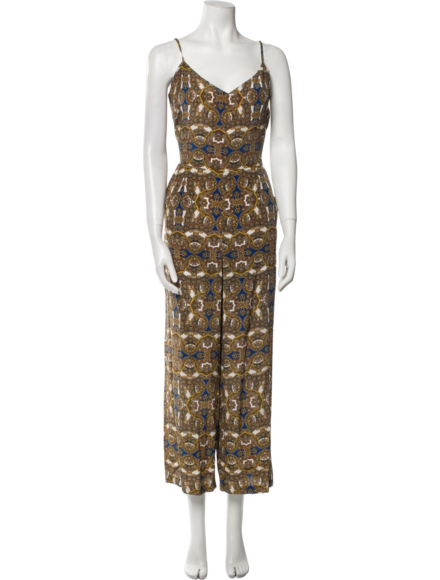 L'Agence Silk Printed Jumpsuit