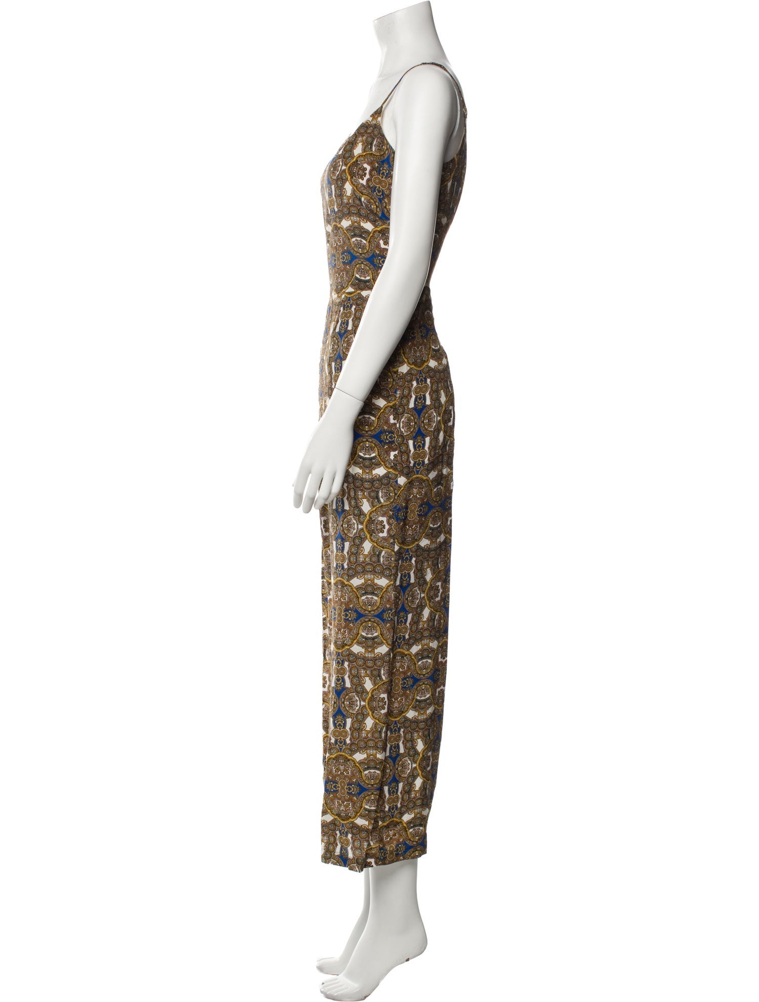 L'Agence Silk Printed Jumpsuit