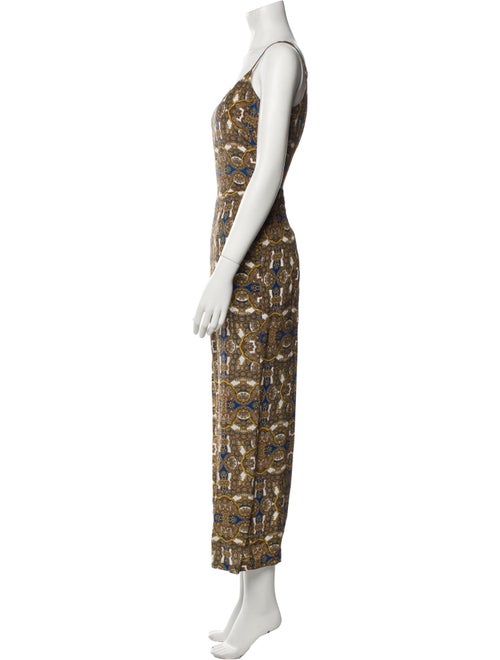 L'Agence Silk Printed Jumpsuit
