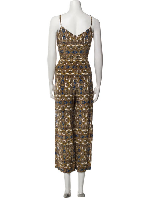 L'Agence Silk Printed Jumpsuit