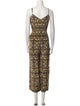 L'Agence Silk Printed Jumpsuit