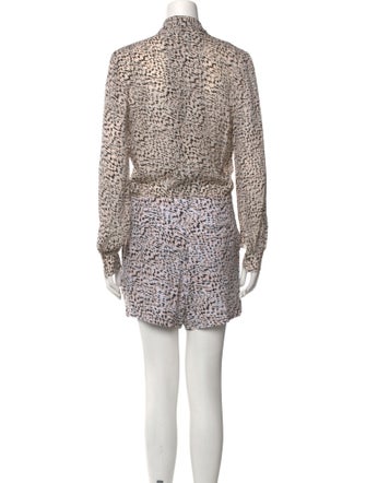 L'Agence Silk Printed Romper