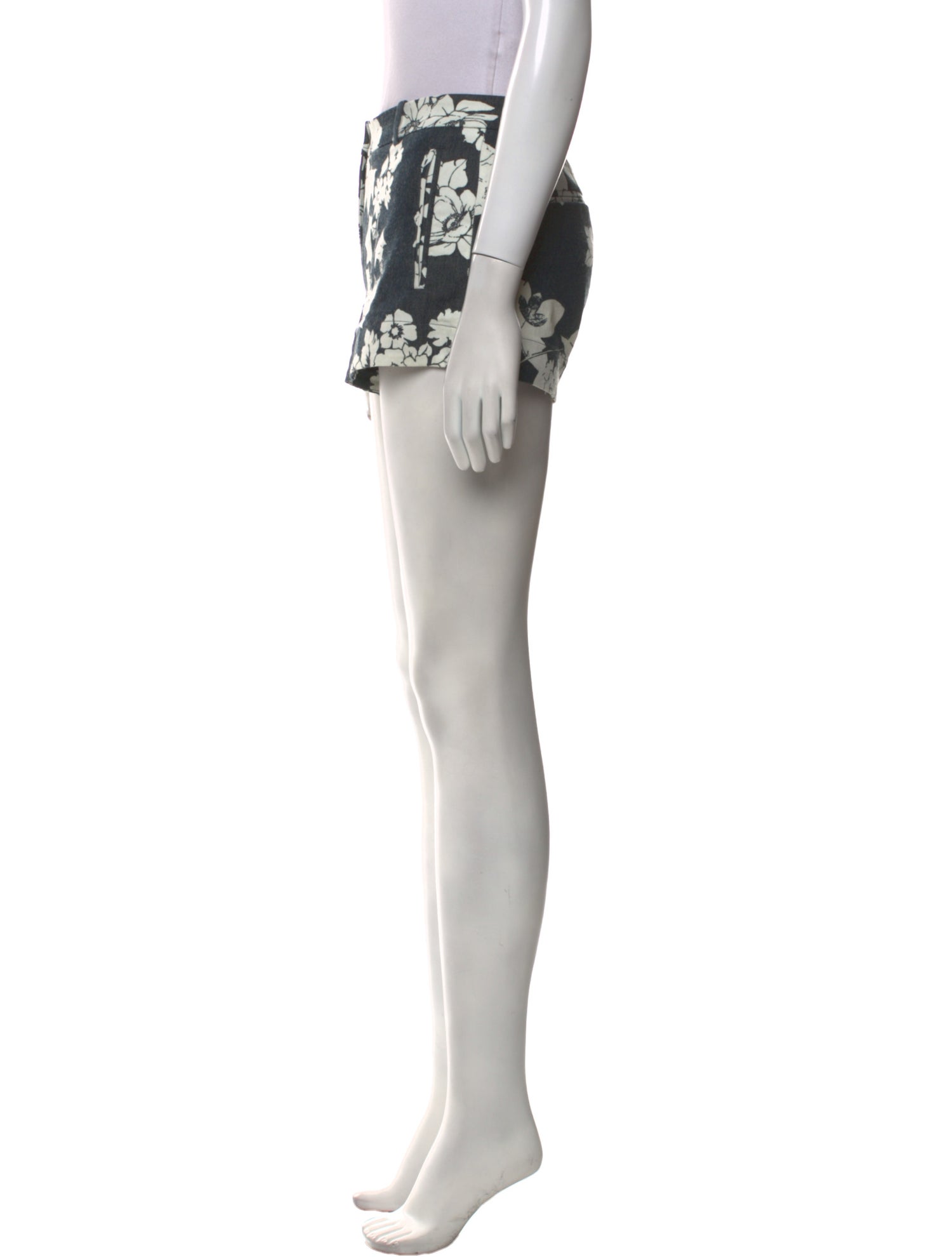 L'Agence Printed Mini Shorts