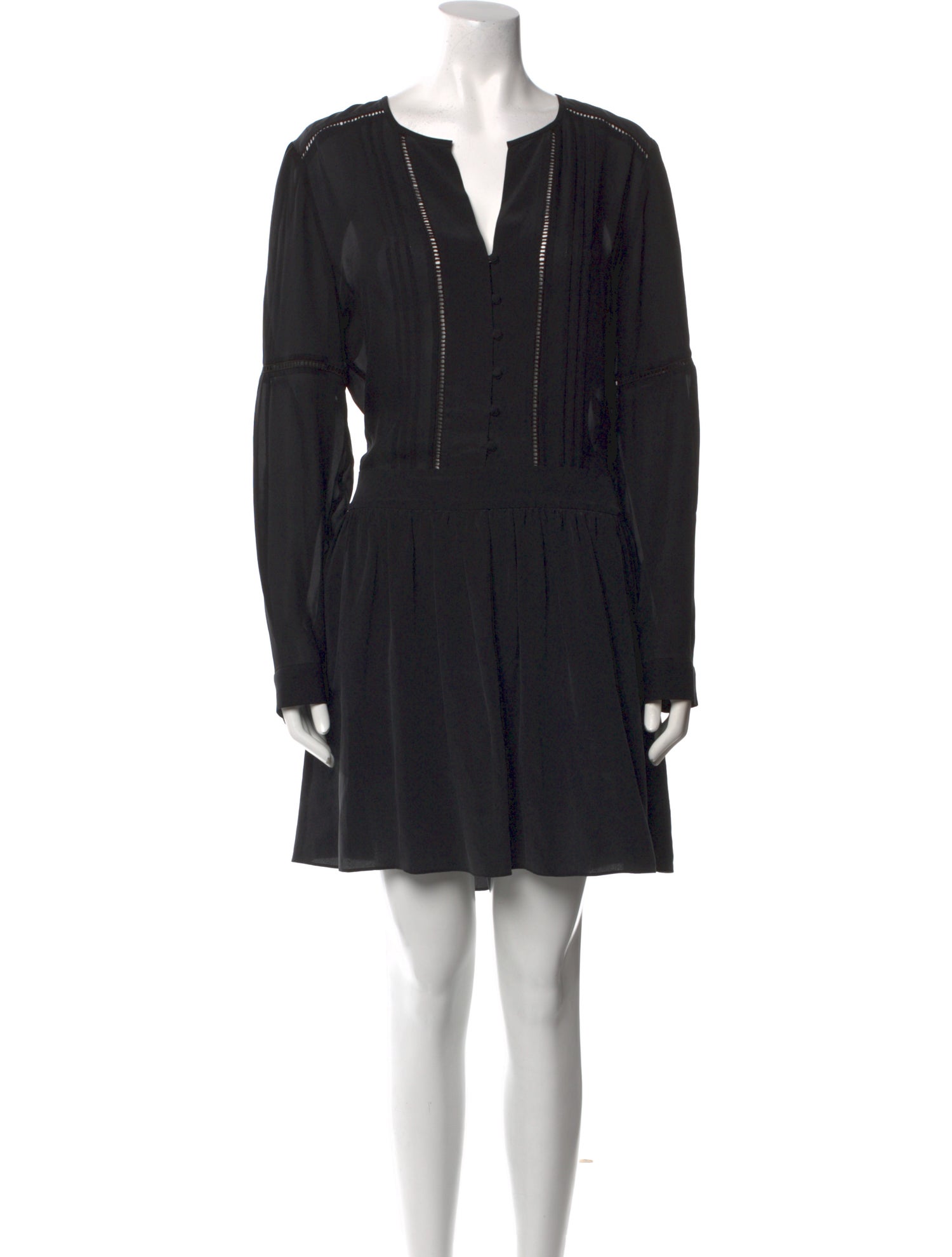 L'Agence Silk Knee-Length Dress