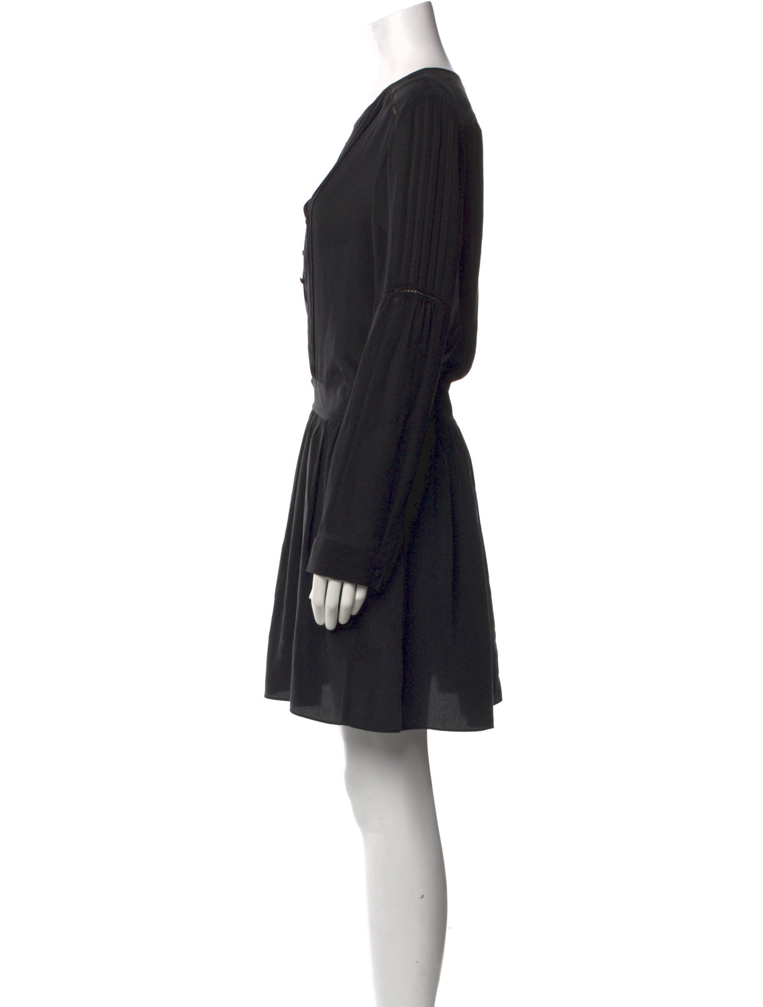 L'Agence Silk Knee-Length Dress