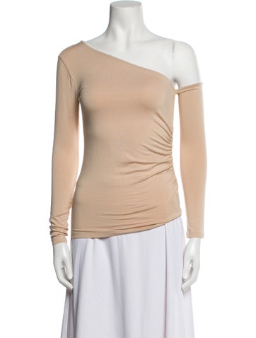 L'Agence Tops One-Shoulder Three-Quarter Sleeve Top XS