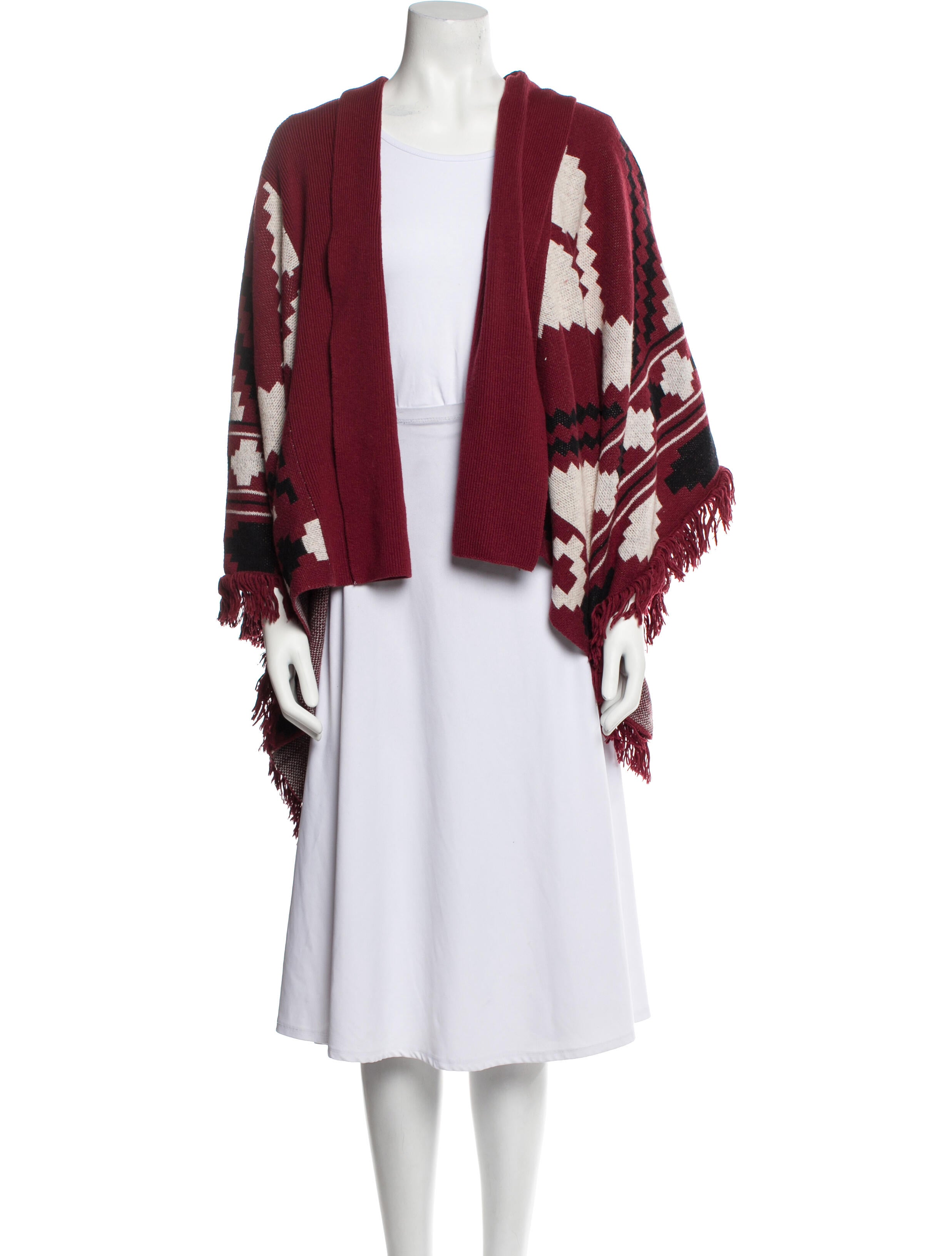 L'Agence Wool Floral Print Shawl