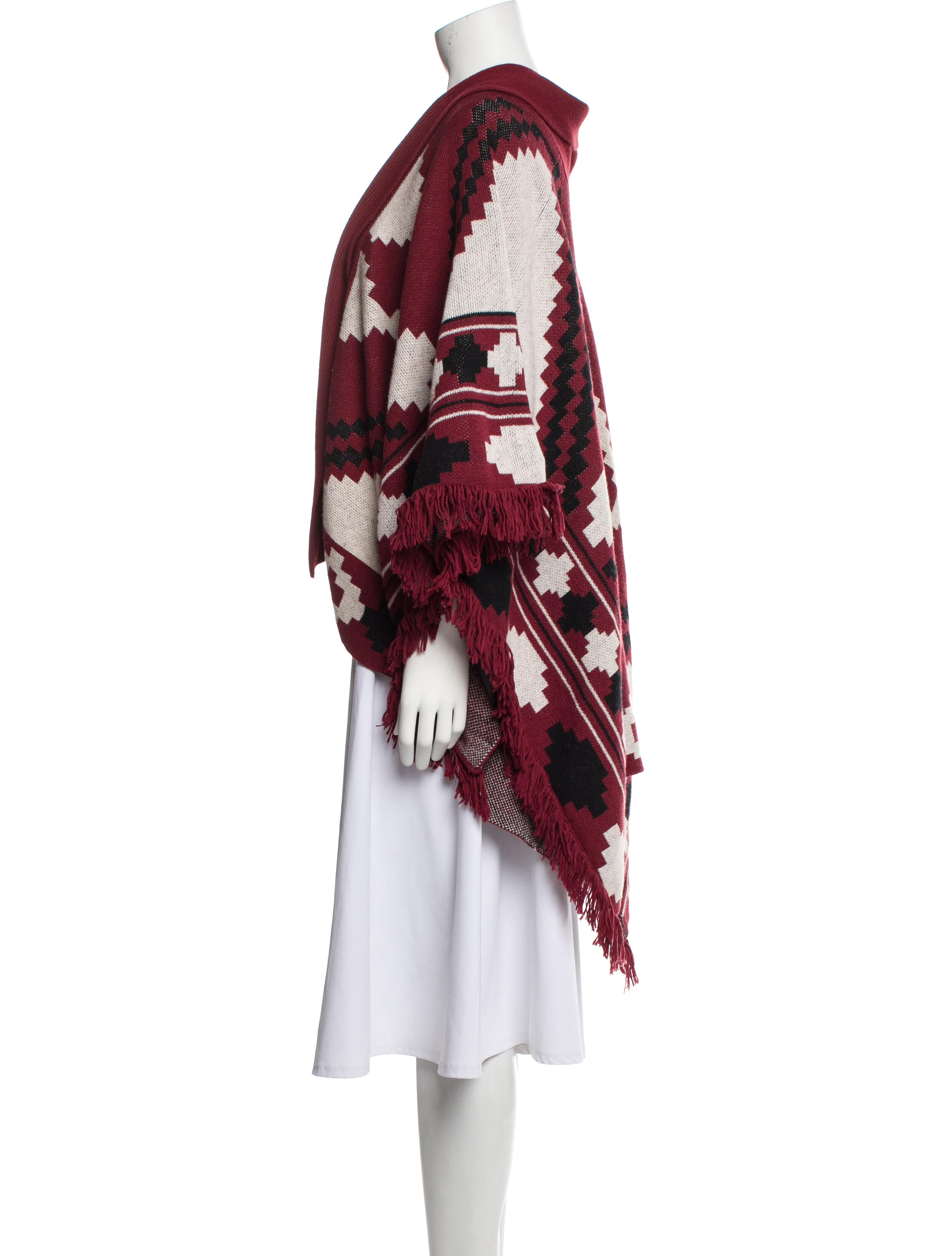 L'Agence Wool Floral Print Shawl