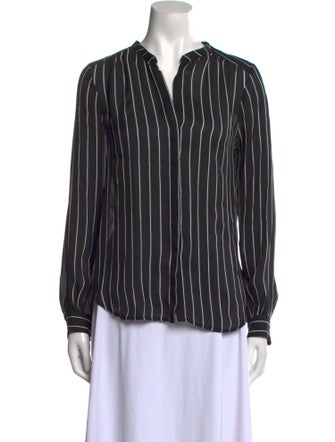 L'Agence Silk Striped Blouse