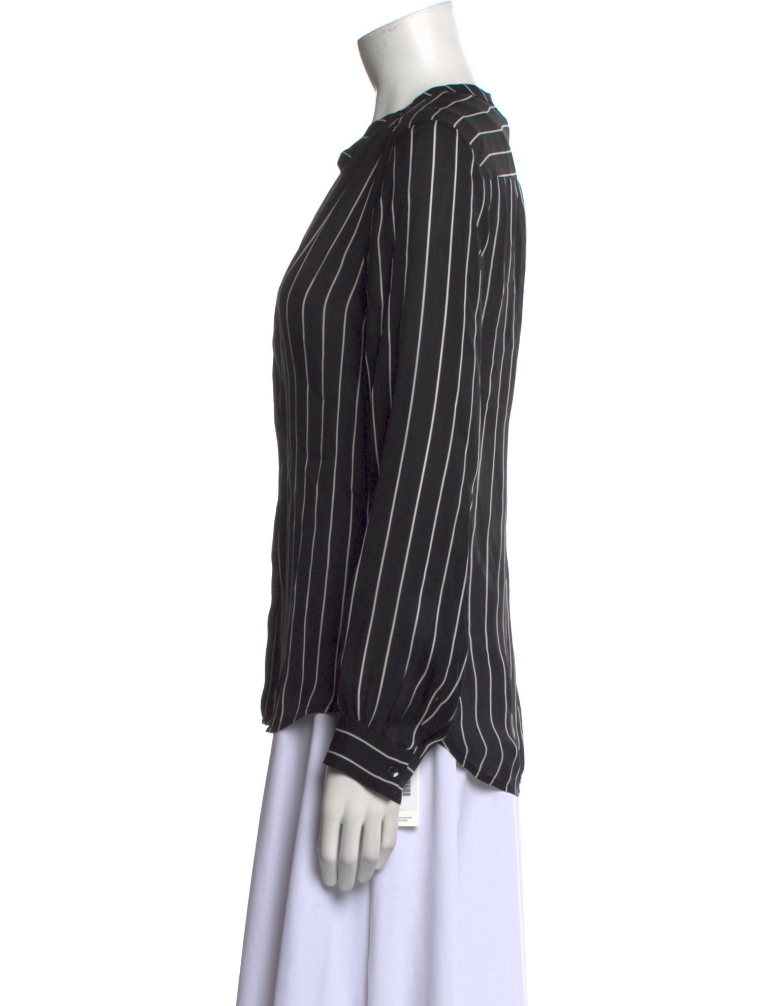 L'Agence Silk Striped Blouse