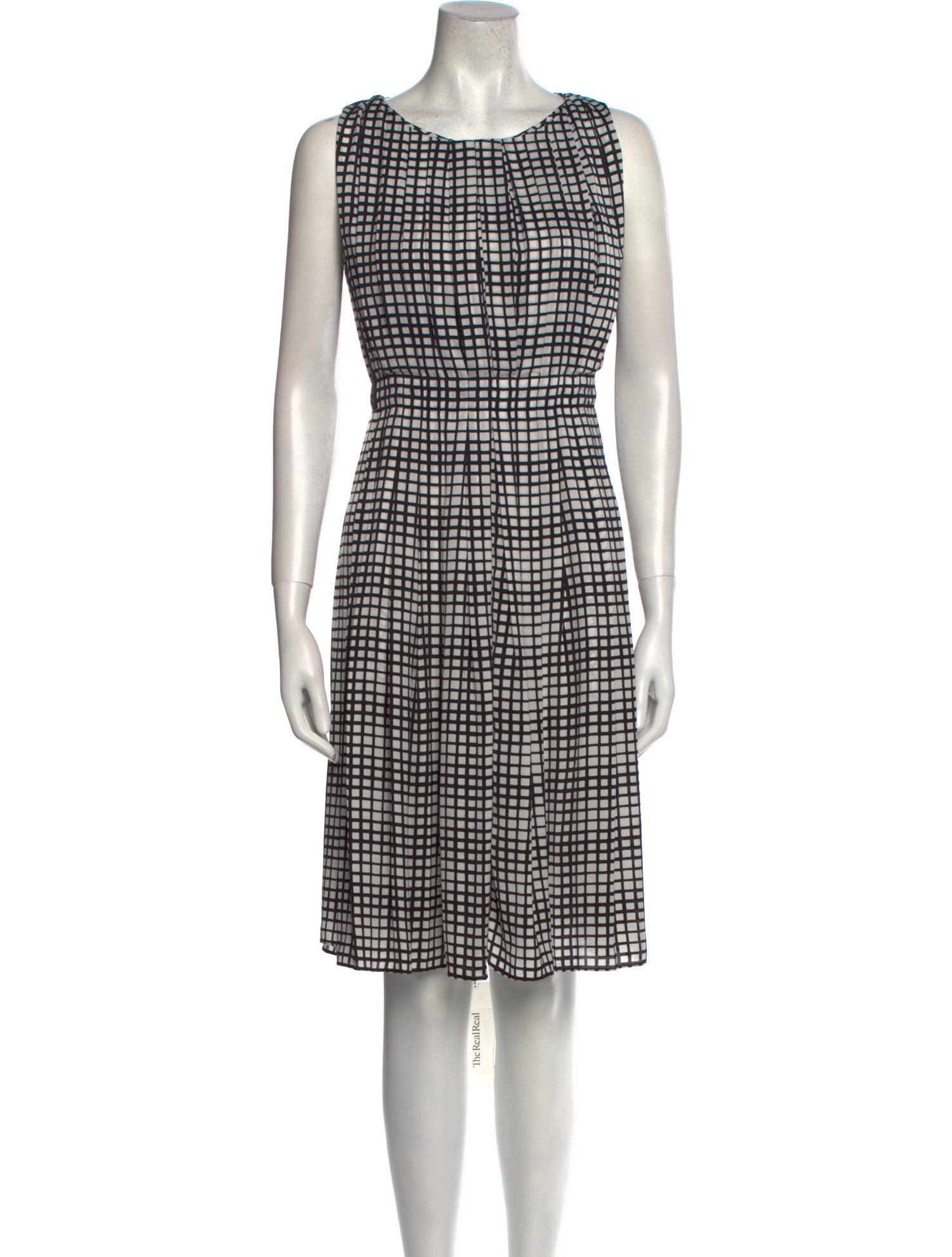 L'Agence Silk Knee-Length Dress